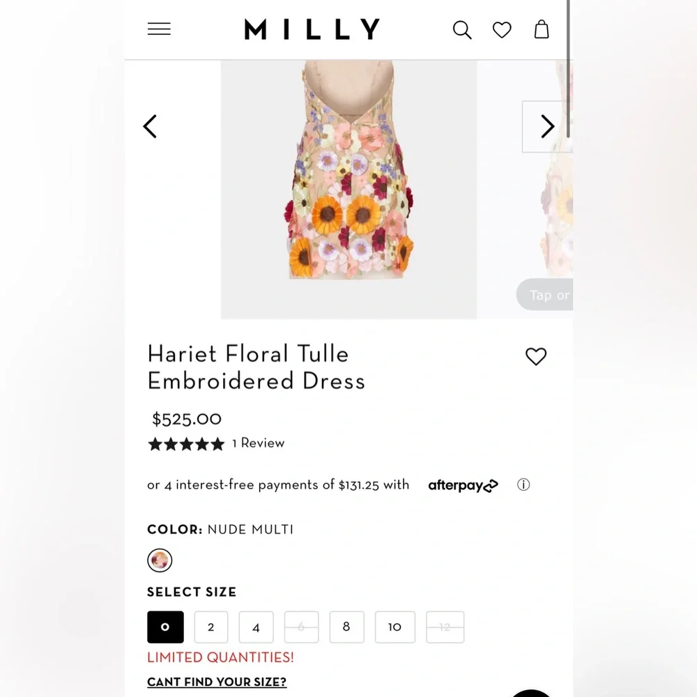 ISO Milly Harriet Floral Dress - Picture 2 of 4